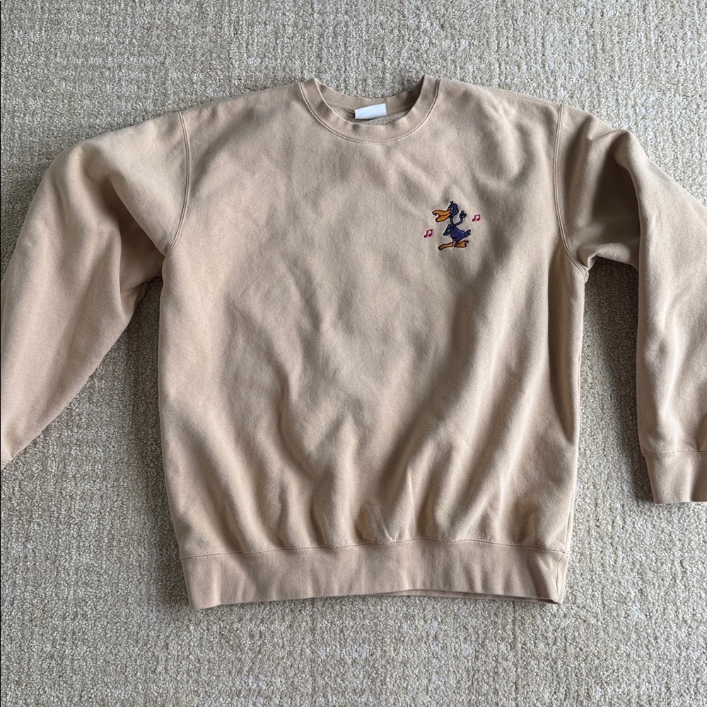 Obey Disco Duck Tan Crewneck Sweatshirt - Picture 8 of 11